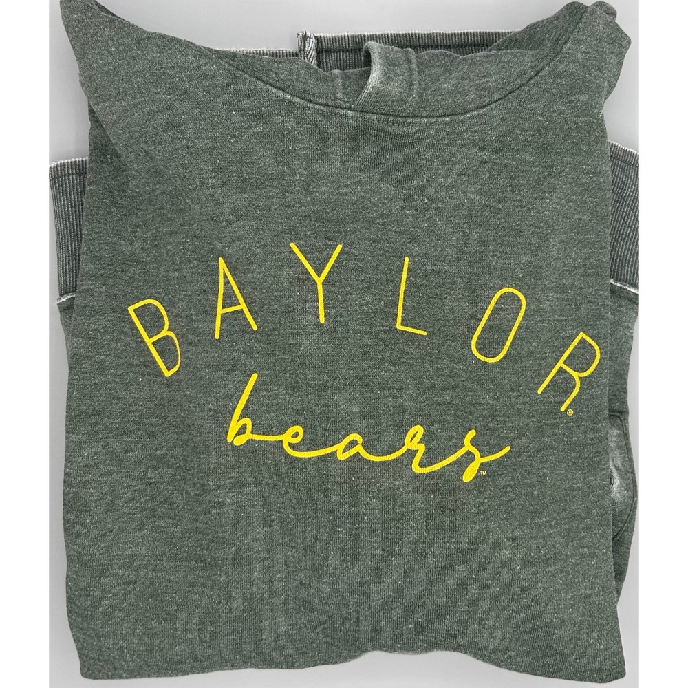Pressbox Baylor Bears Women's Hoodie Sweatshirt Pullover Olive Green Medium NWT‎